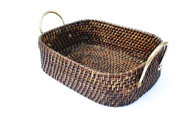 Bamboo Storage Basket for Bathroom - Amara