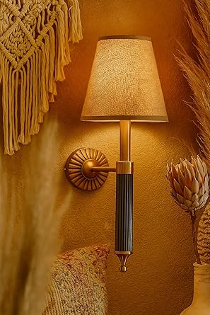 Jute Wall Light for Hallway | Natural Handwoven Wall Lamp - Jareth