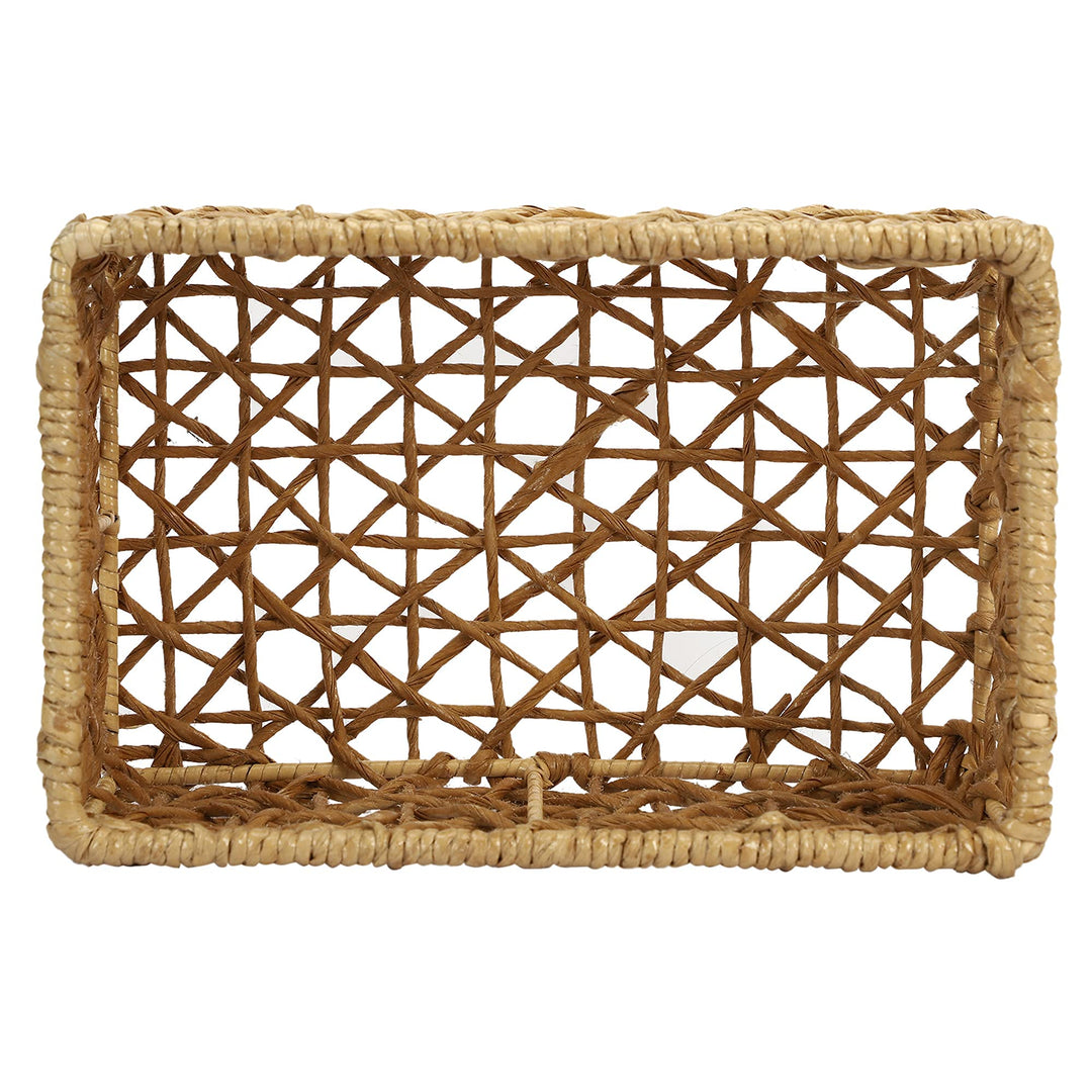 Rattan Storage Basket 11x7x5 Inch for Home - Rhydwen