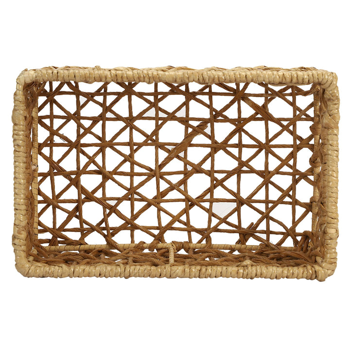 Rattan Storage Basket 11x7x5 Inch for Home - Rhydwen