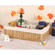 Seagrass Storage Basket Set of 2 | Kauna Grass Wicker Organizer - Nylan