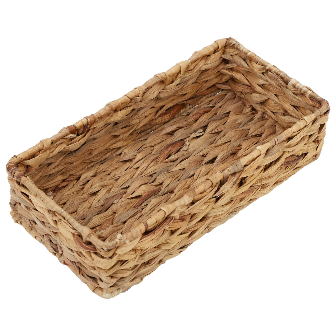 Luxury Rattan Handicrafts  Handmade Wicker Organizer Tray for kitchen and dining table | Seagrass Tray for kitchen and dining table (10 L x 5.5 W 