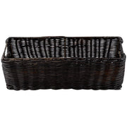 Wicker Vanity Tray for Bathroom Antique Black- Ulwinton