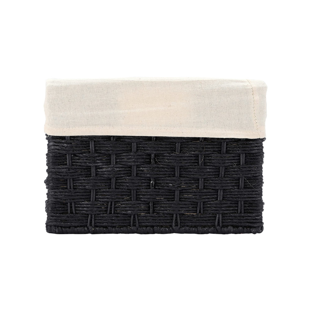 Bamboo Storage Basket 15x10x7 Inch for Bathroom - Ellis