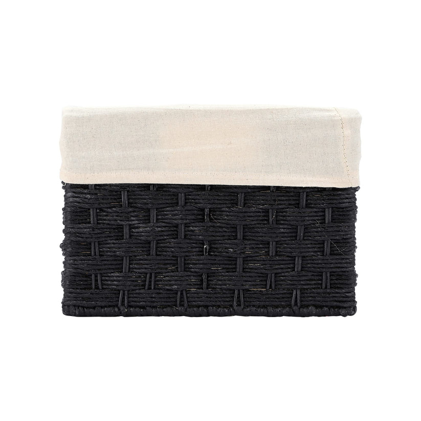 Bamboo Storage Basket 15x10x7 Inch for Bathroom - Ellis