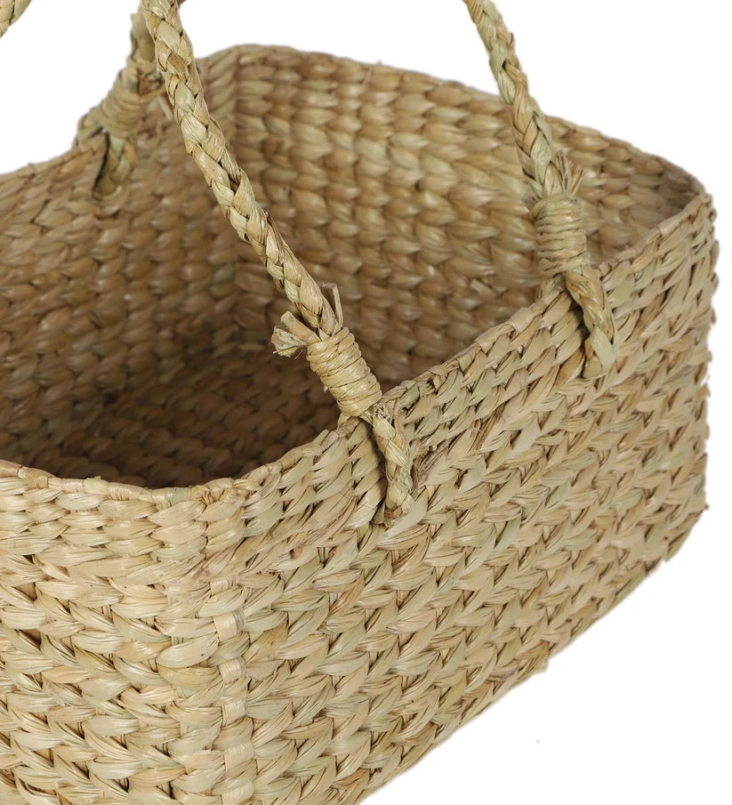 Wicker Storage Basket 10x8x5 Inch for Kitchen - Eldenton