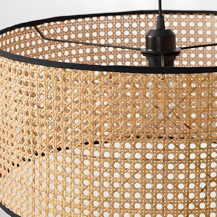 Rattan Hanging Light for Kitchen | Cane Pendant Lamp - Aldwyn
