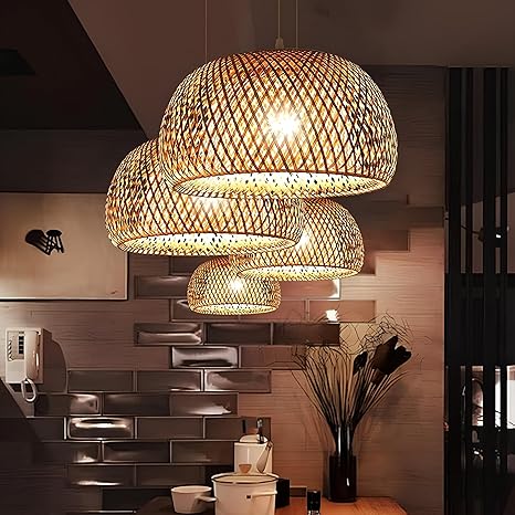 Bamboo Hanging lamp for Living Room | Rattan Hanging lamp | DOME by Luxury Rattan Handicrafts  - Lighting > Pendant Lights