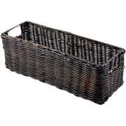 Wicker Vanity Tray Compact Antique Black - Amaya