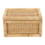 Luxury Rattan Handicrafts  Wicker Storage Basket With Lid for Bathroom Utilities (11