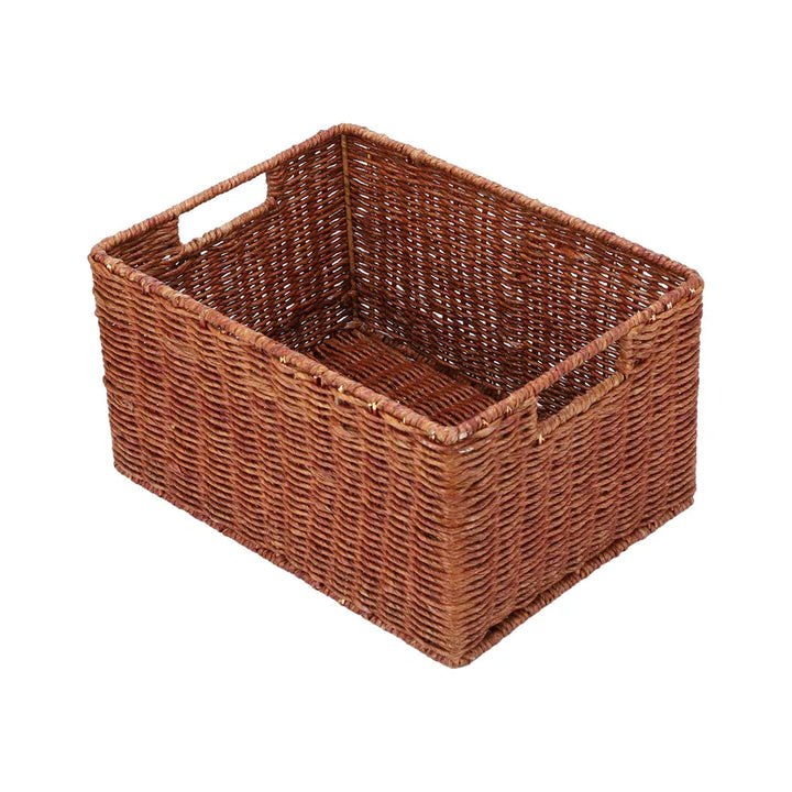 Bamboo Storage Basket 14x11x8 Inch for Home - Darian