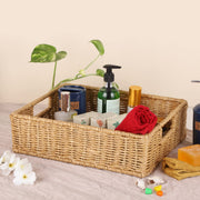 Seagrass Storage Basket Set of 2 | Kauna Grass Wicker Organizer - Nylan