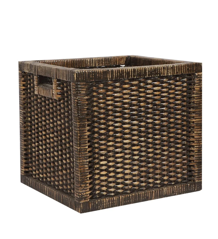 Wicker Storage Basket 12.5x13.5x12.5 Inch for Wardrobe - Idriston