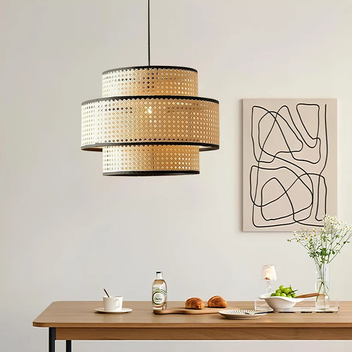 Wicker Ceiling Light for Drawing Room - Larkston