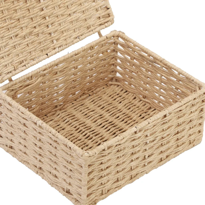 Kauna Grass Storage Basket with Lid - Kaine