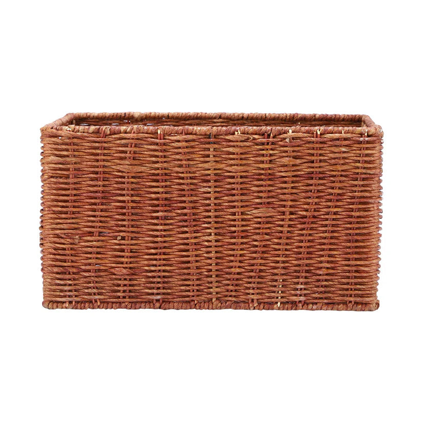 Bamboo Storage Basket 14x11x8 Inch for Home - Darian
