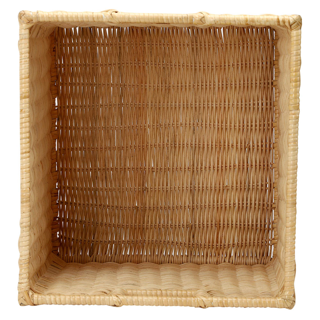 Wicker Storage Basket 12.5x13.5x12.5 Inch for Bedroom - Elara