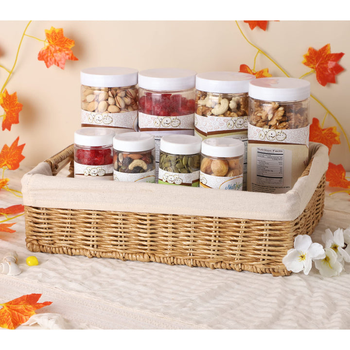 Seagrass Storage Basket 12x8x4 Inch for Bathroom - Baxendale