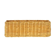 Rattan Storage Basket 14x4.5 Inch for Bathroom - Wilderson