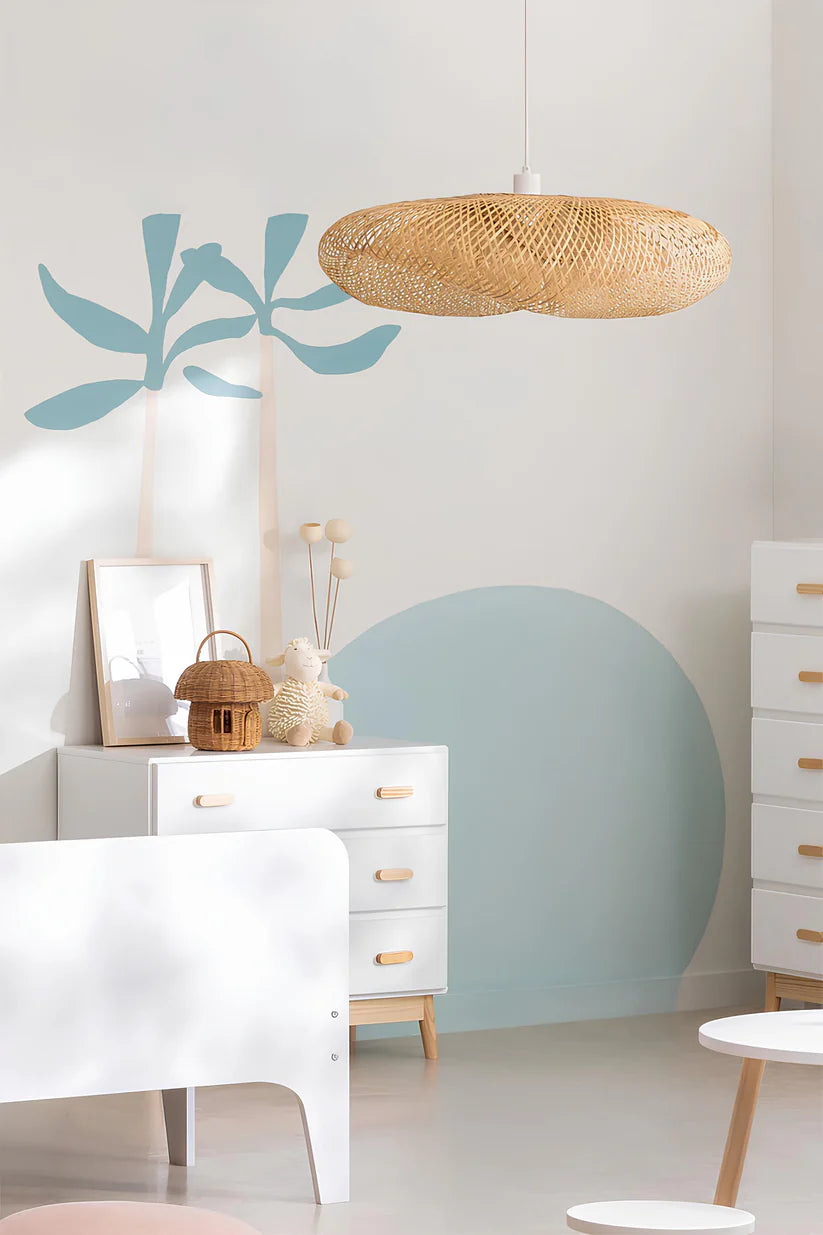Bamboo Hanging Light for Drawing Room | Rattan Pendant Lamp - Zane