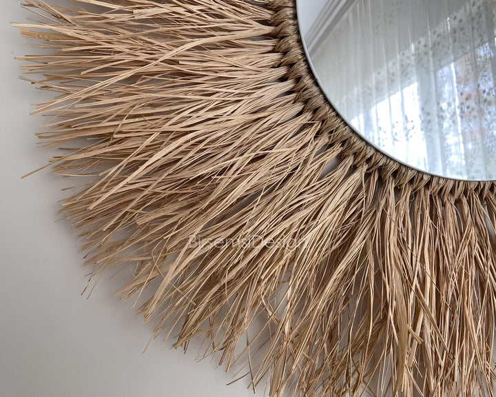 Wicker Wall Basket | Rattan Wall Decor | Bamboo Basket Decor - Kaia - Luxury Rattan Handicrafts 