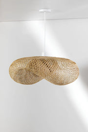 Bamboo Hanging Light for Drawing Room | Rattan Pendant Lamp - Zane