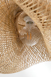 Bamboo Hanging Light for Drawing Room | Rattan Pendant Lamp - Zane