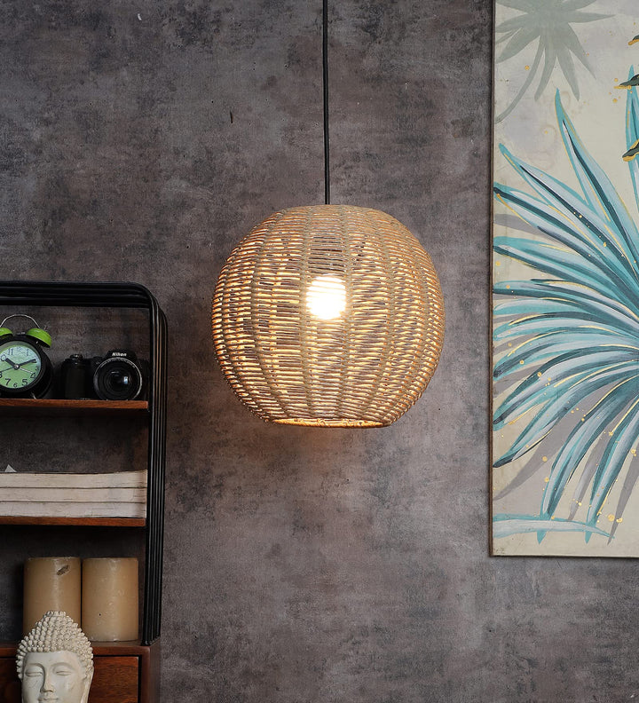 Bamboo Hanging lamp for Living Room | Rattan Pendant light | Cane ceiling light - Alarice - Luxury Rattan Handicrafts  Home > Pendant Lights (Imag