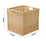 Wicker Storage Basket 12.5x13.5x12.5 Inch for Bedroom - Elara