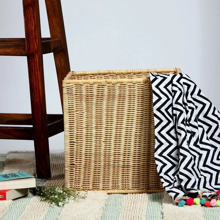 Wicker Storage Basket 12.5x13.5x12.5 Inch for Bedroom - Elara