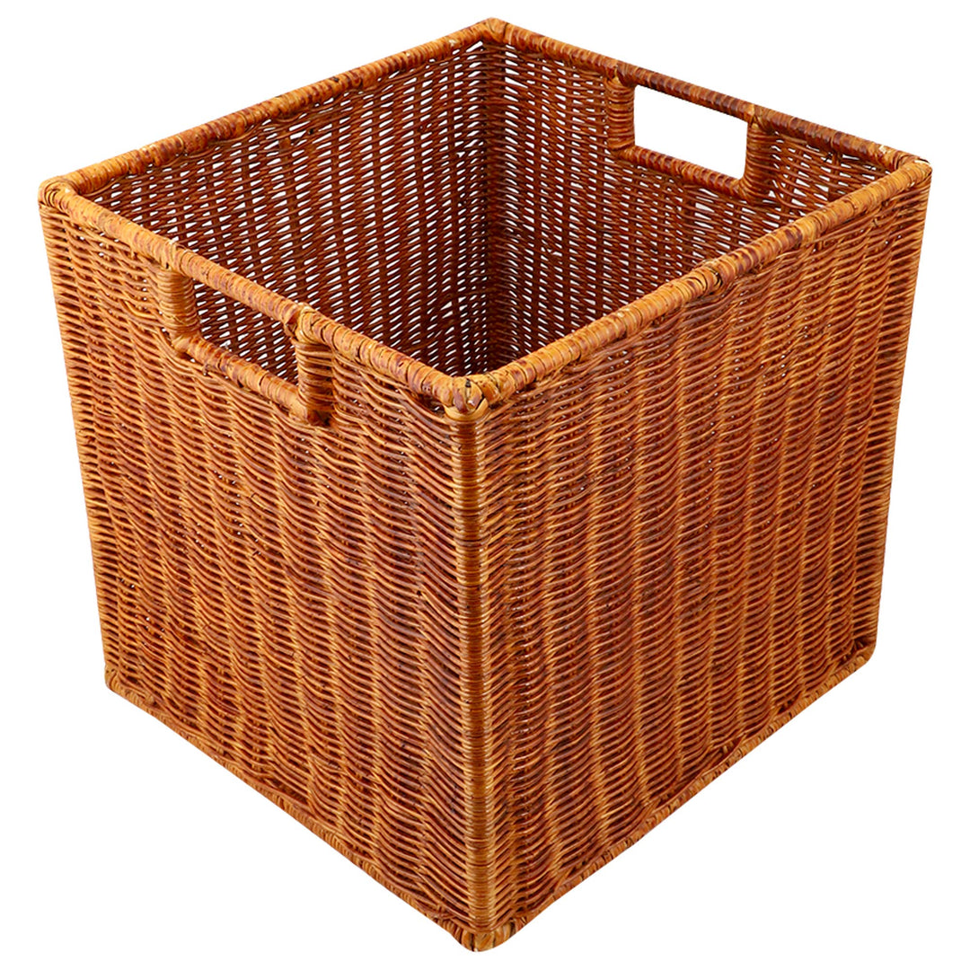 Wicker Storage Basket 12.5x13.5x12.5 Inch - Jorahn