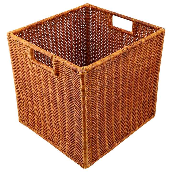 Wicker Storage Basket 12.5x13.5x12.5 Inch - Jorahn