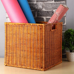Wicker Storage Basket 12.5x13.5x12.5 Inch - Jorahn