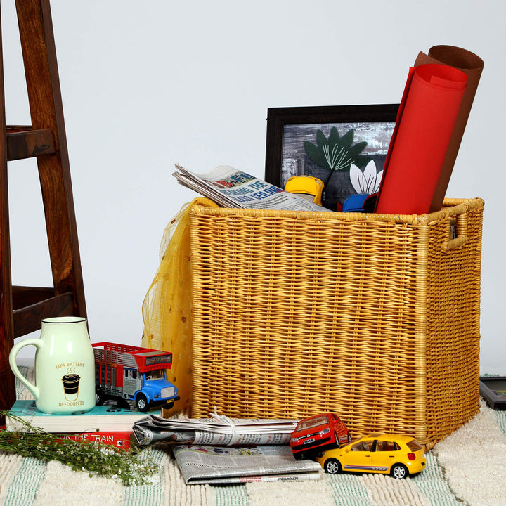 Wicker Storage Basket 12.5x13.5x12.5 Inch - Fenriswood