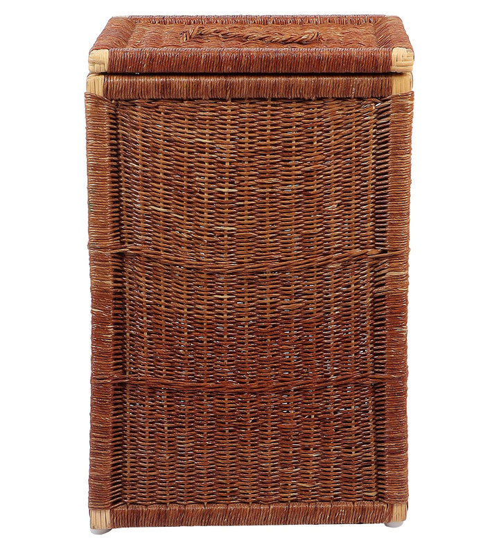 Wicker Laundry Basket with Lid for Bathroom- Xylander