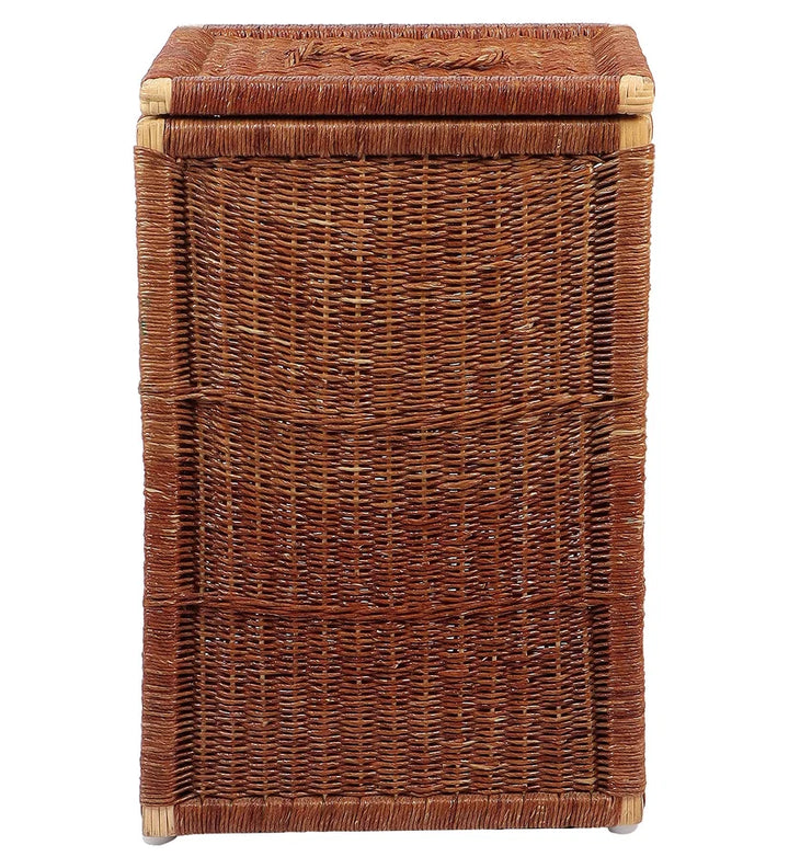 Wicker Laundry Basket with Lid for Bathroom- Xylander