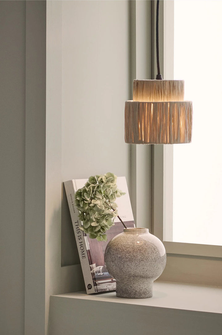 Raffia Hanging Light for Kitchen | Natural Pendant Lamp - Kellan