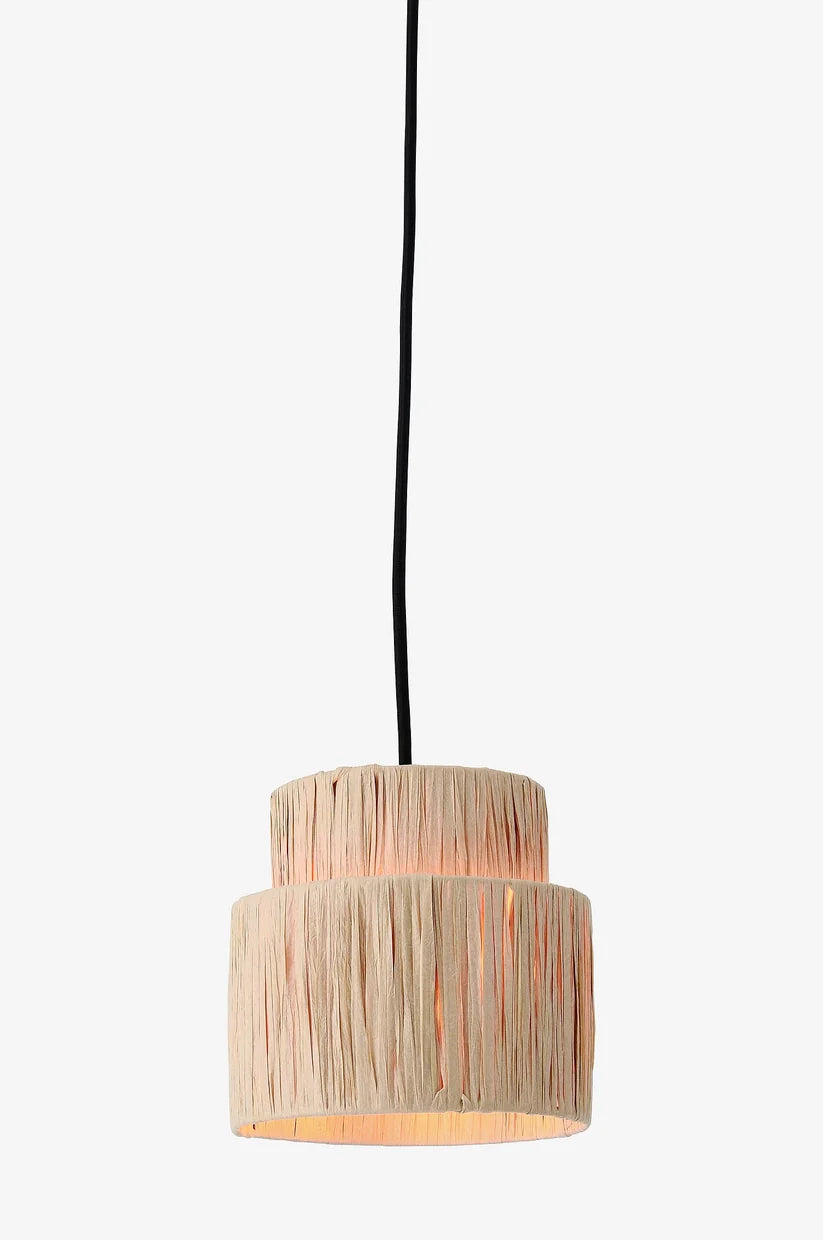 Raffia Hanging Light for Kitchen | Natural Pendant Lamp - Kellan