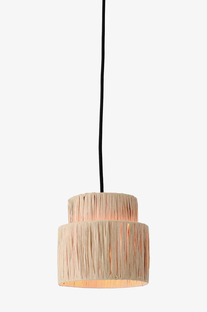 Raffia Hanging Light for Kitchen | Natural Pendant Lamp - Kellan