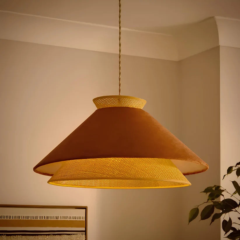 Wicker Hanging Light for Dining Room - Quenten