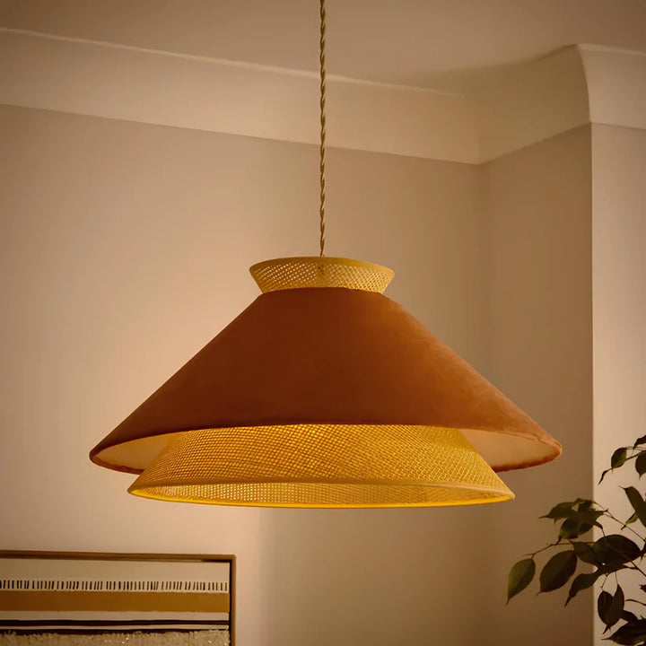 Wicker Hanging Light for Dining Room - Quenten
