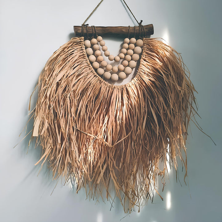 Wicker Wall Basket | Rattan Wall Decor | Bamboo Basket Decor - Kashvi - Luxury Rattan Handicrafts 