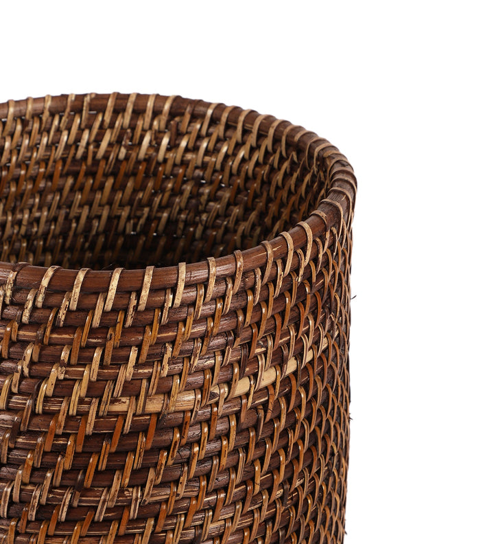 Rattan Planter | Cane Laundry Bin | Bamboo toy Storage - Mahika by Luxury Rattan Handicrafts 