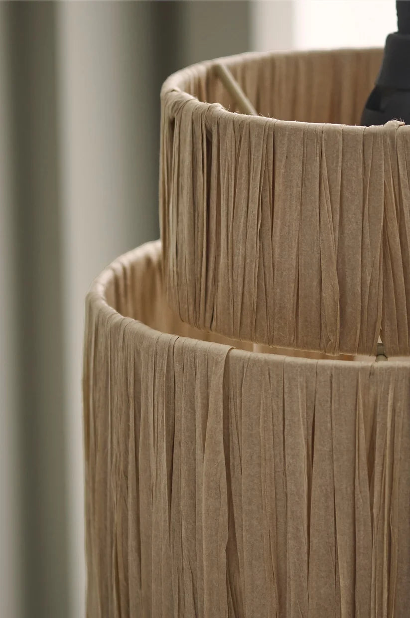 Raffia Hanging Light for Kitchen | Natural Pendant Lamp - Kellan