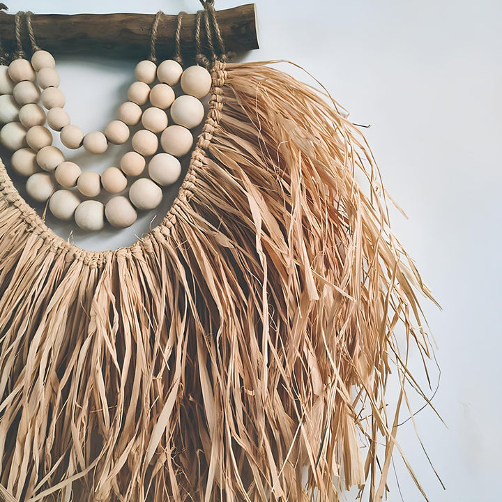 Wicker Wall Basket | Rattan Wall Decor | Bamboo Basket Decor - Kashvi - Luxury Rattan Handicrafts 