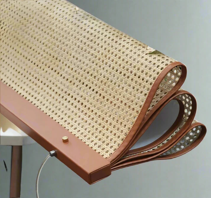 Rattan Chandelier for Bedroom | Cane Hanging Light - Devin