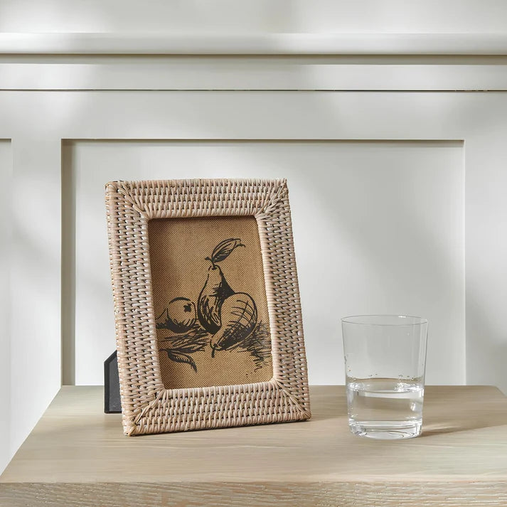 Rattan Photo Frame 4x6 Inch for Home - Kaia
