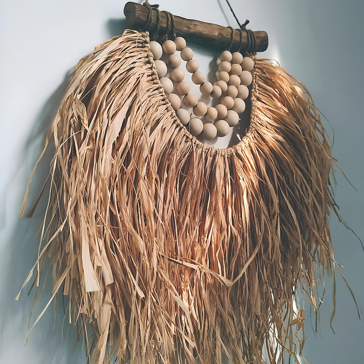 Wicker Wall Basket | Rattan Wall Decor | Bamboo Basket Decor - Kashvi - Luxury Rattan Handicrafts 