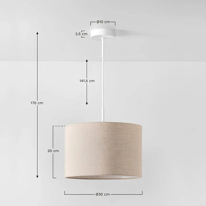 Modern Hanging Light for Living Room | Japandi Pendant Lamp - Larisa