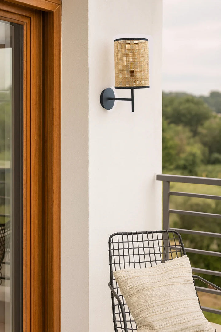 Wicker Wall Light for Dining Room - Adryan